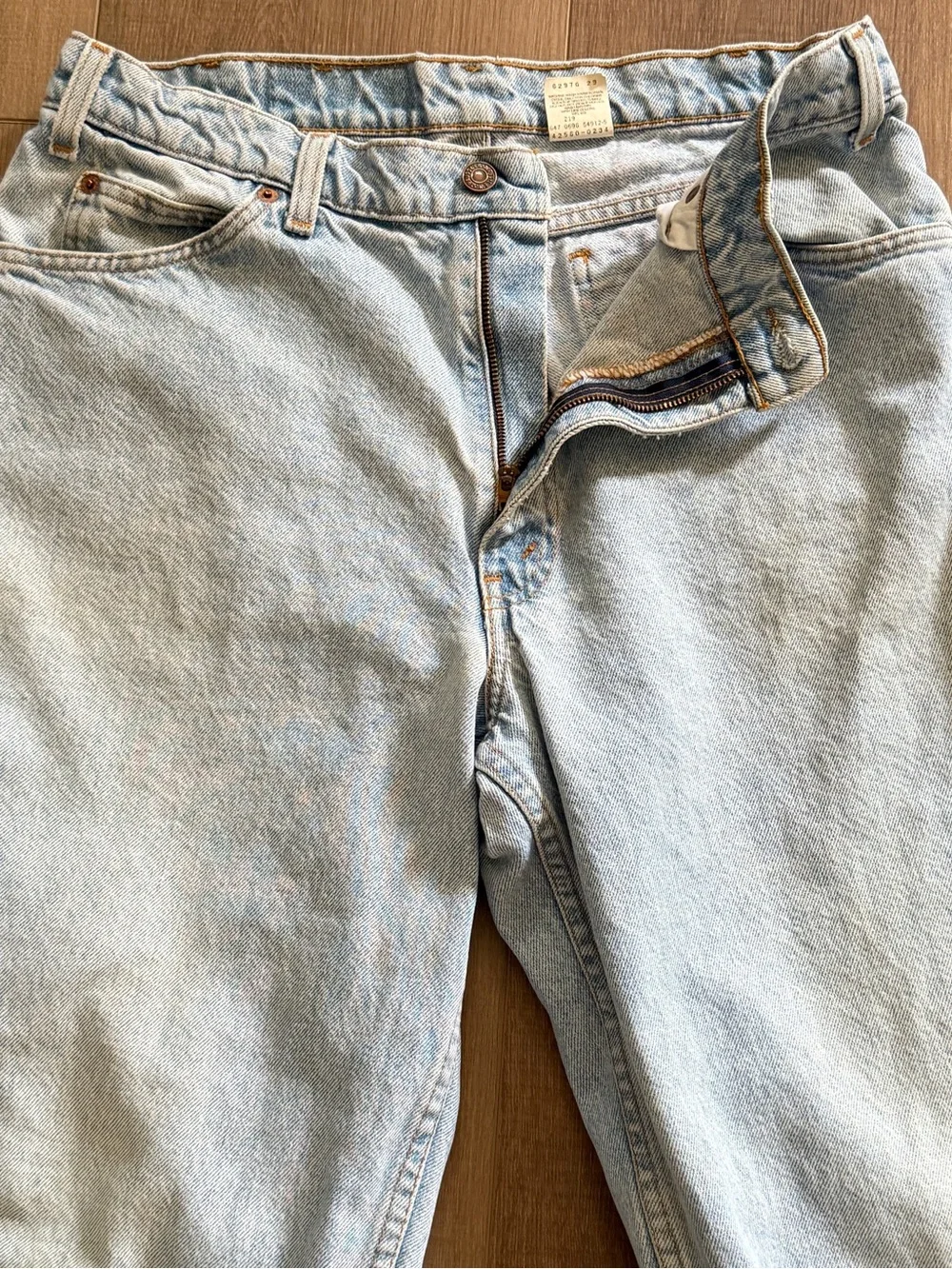 Vintage Levis 560 Orange Tab Jeans Men 32x30.5 Loose Baggy 90s Relaxed LightWash
